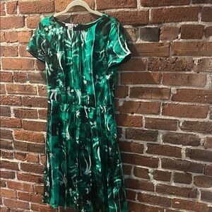 Green Patterned Dress